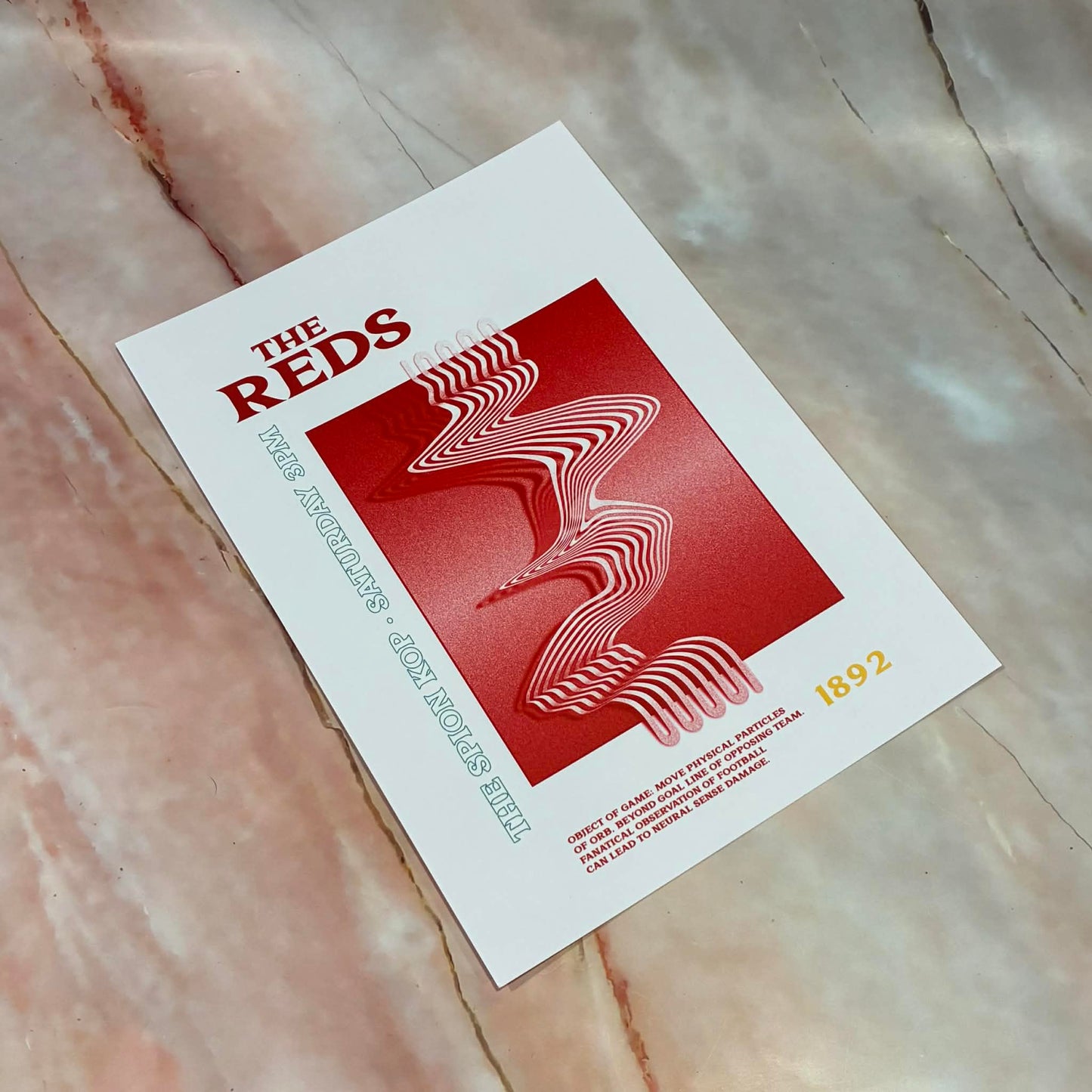 Retro Football Team Prints | A5 | Various Designs