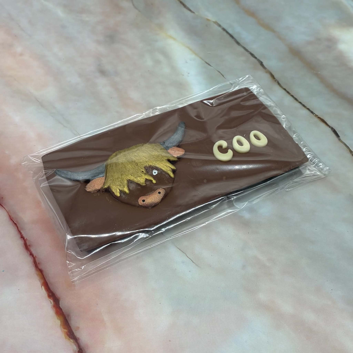 The Highland Coo Slab | Belgian Milk Chocolate