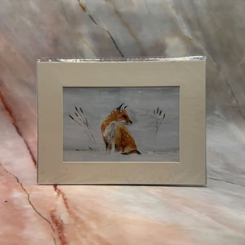 Winter Wildlife Artwork | Mounted Prints | Various Designs