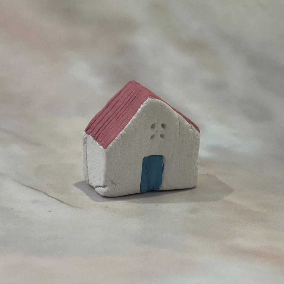 Tiny Hand Painted Ceramic Houses — Miniature Home Decoration | Various Styles