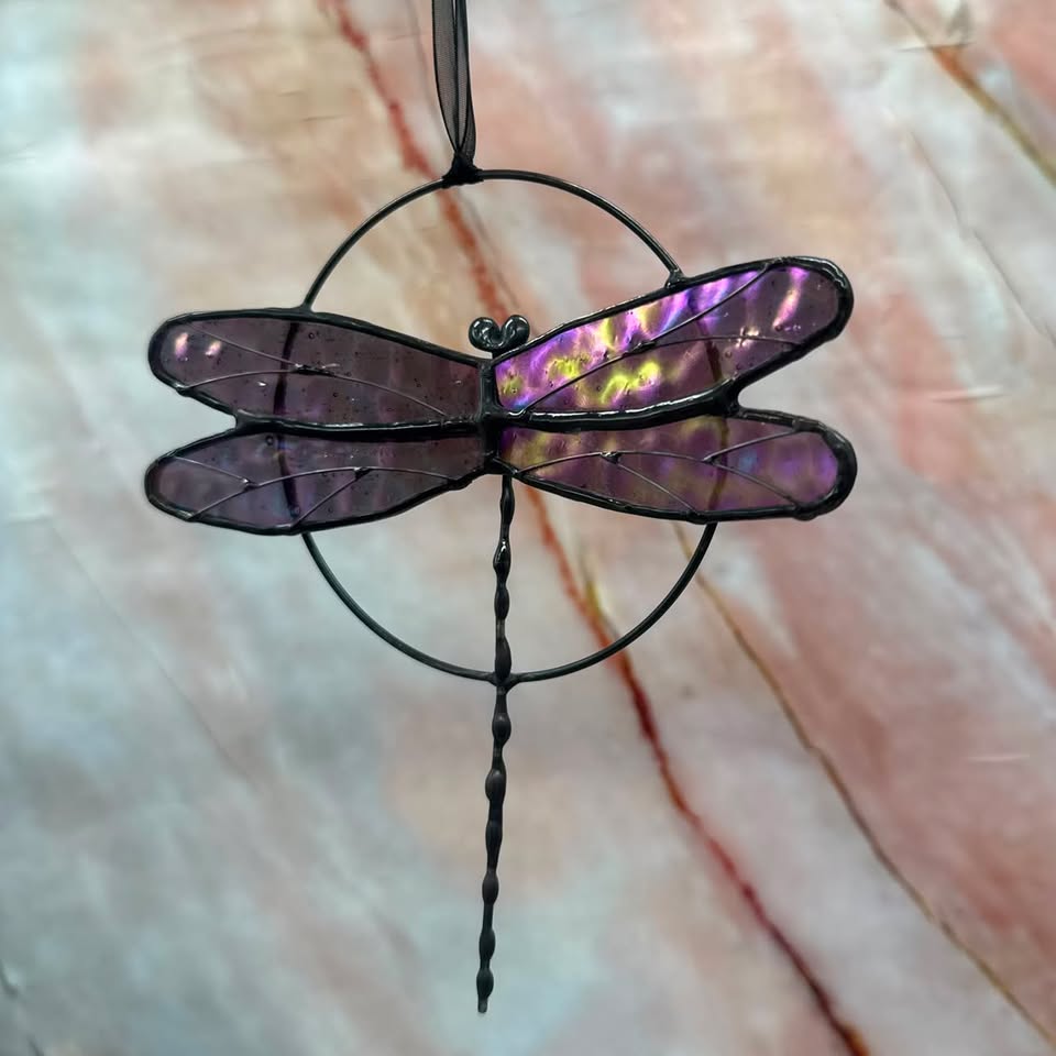 Hanging Dragonflies | Stained Glass | Various Colours