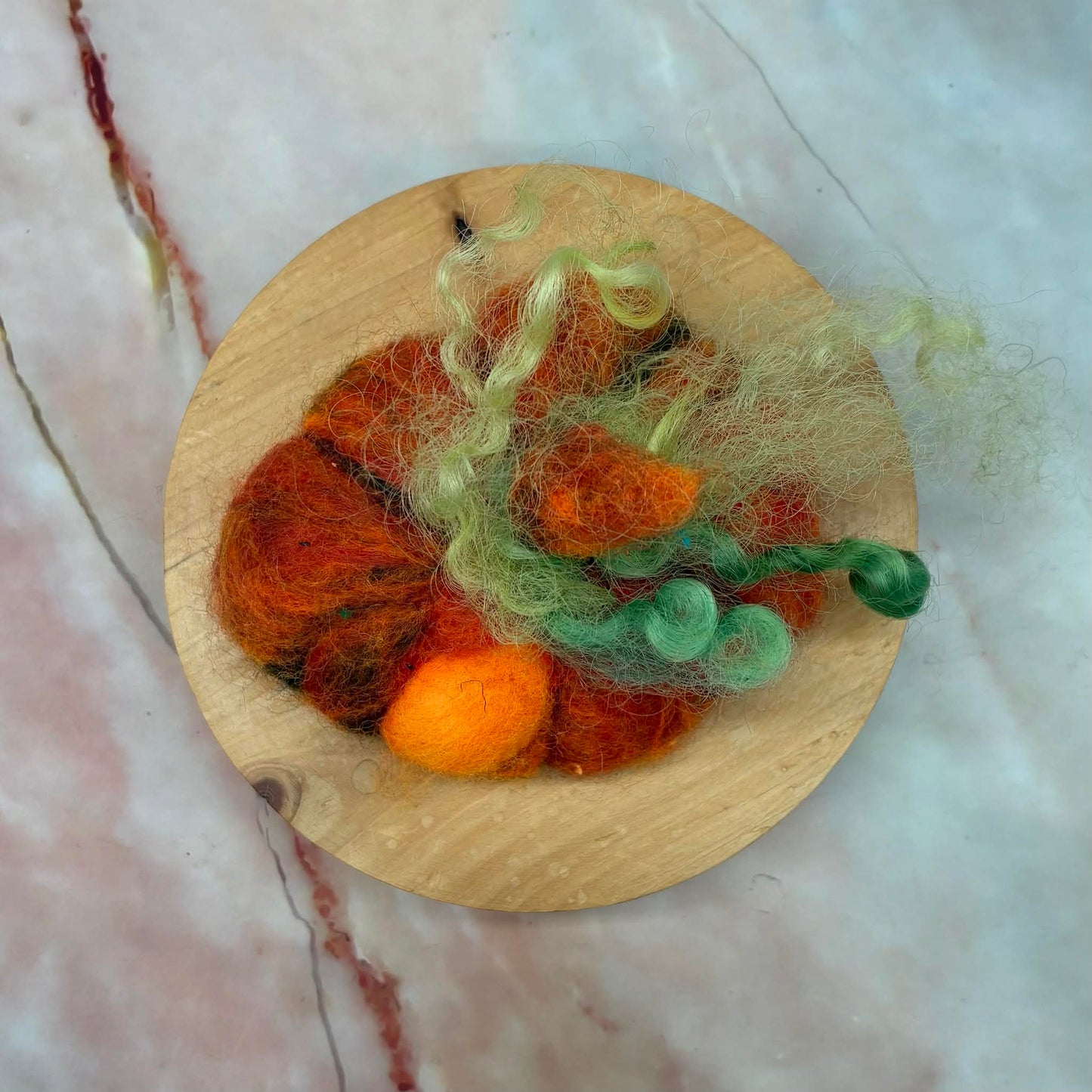 Needle Felted Pumpkin | Freestanding Decoration