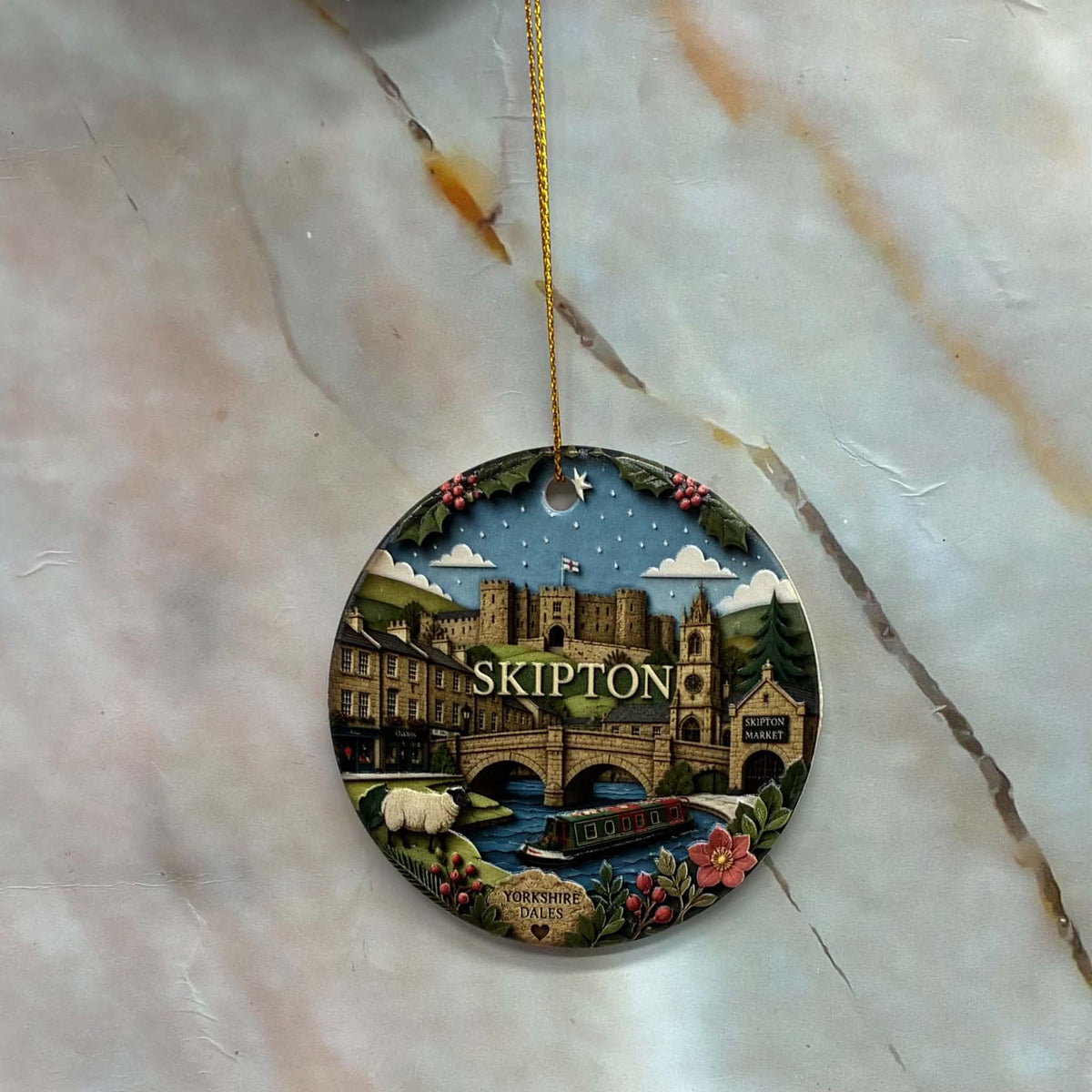 Skipton Christmas Bauble | UV Printed
