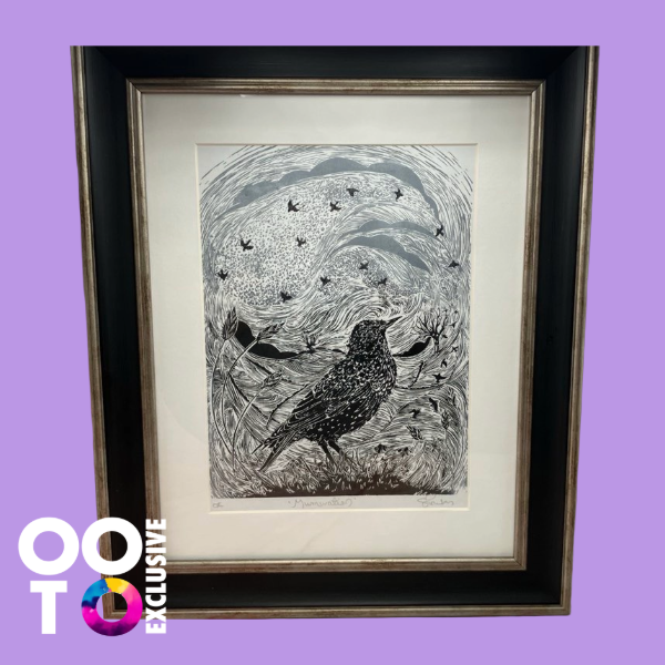 Murmuration | Open Edition Framed Lino Print