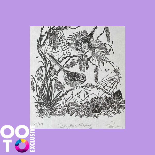 Springtime | Limited Edition Framed Lino Print