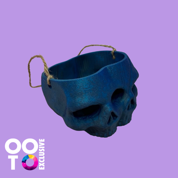 3D Printed Skull Plant Pots | Various Colours