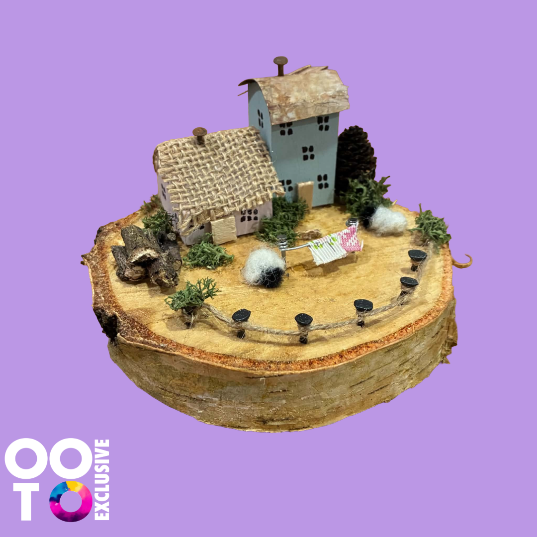Handmade Small Wooden Country Cottages | Houses with Sheep