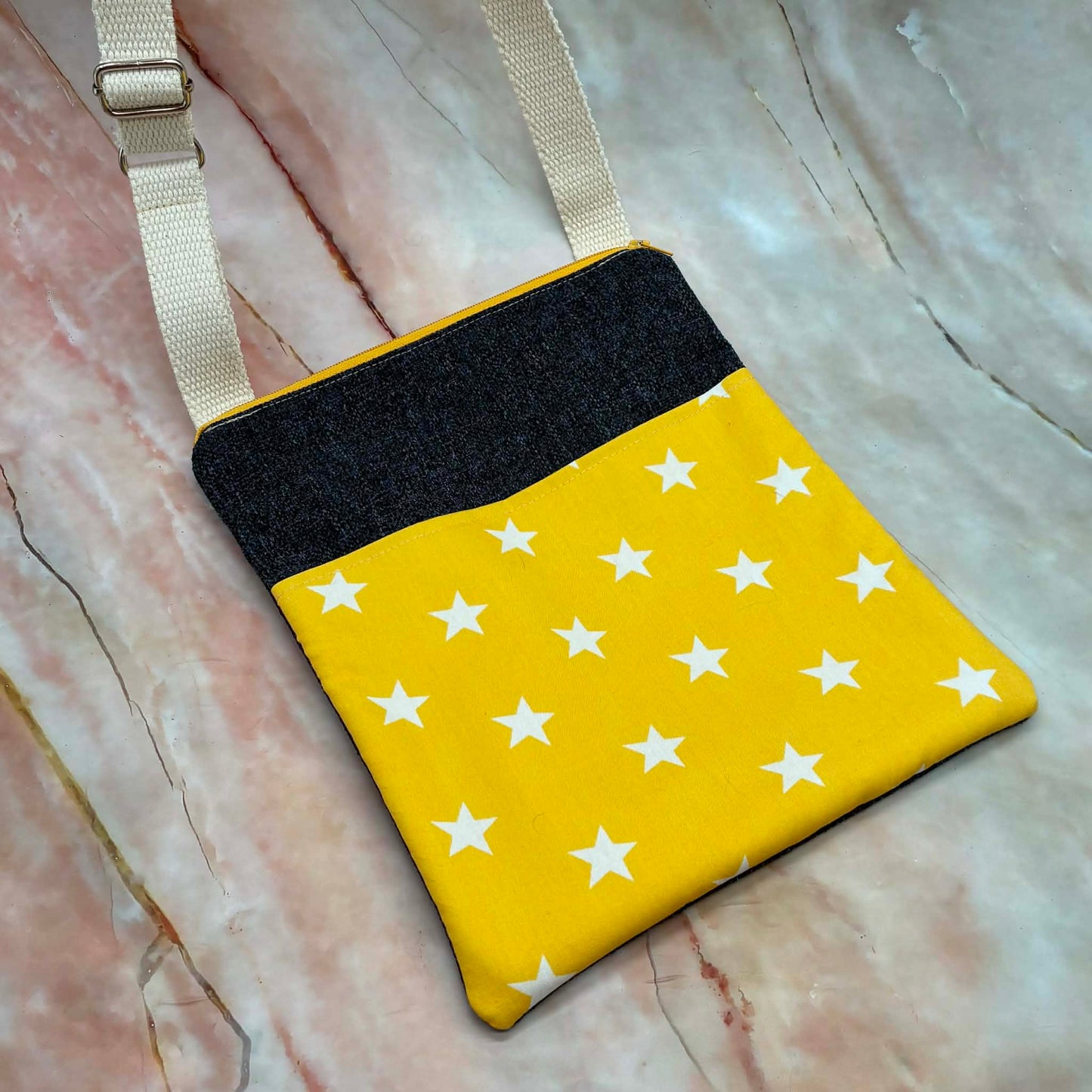 Handmade Shoulder Bags | Denim Look & Cotton | Choose Your Colour!