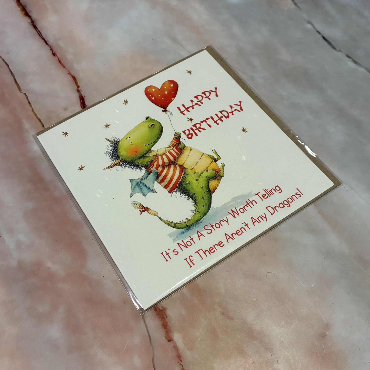 Blank Childrens Birthday Card | Dragon