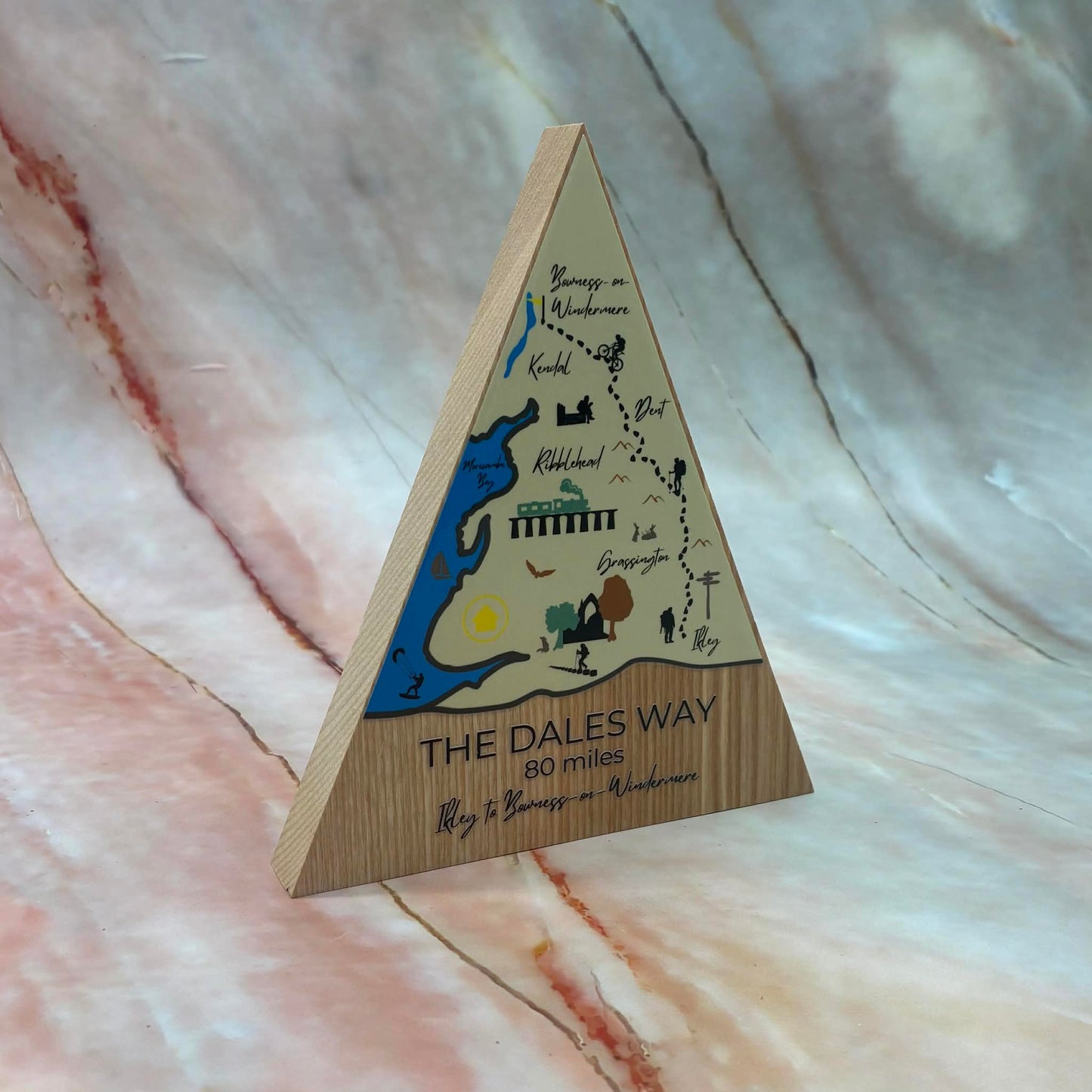Dales Way Peak | Ash Wood & UV DTF Decal
