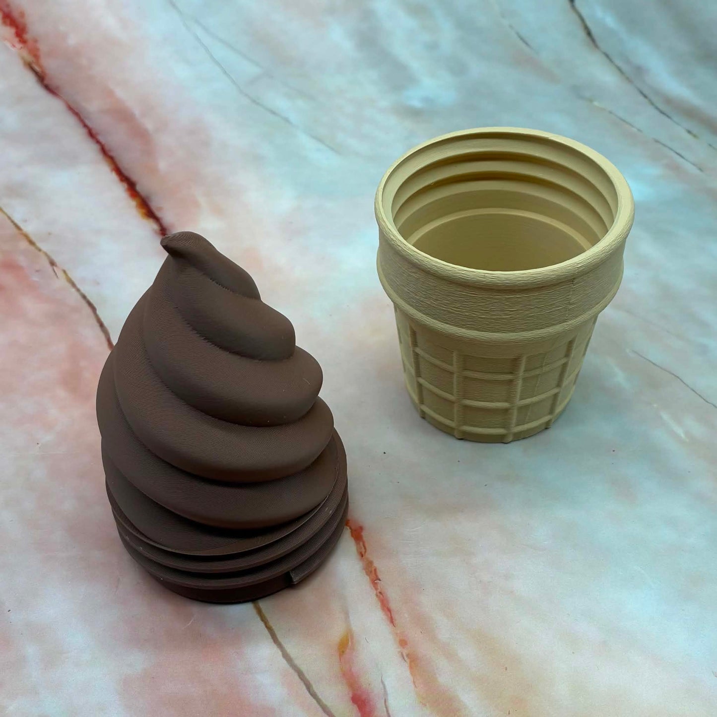 Ice Cream Cone Trinket Pots | 3D Printed