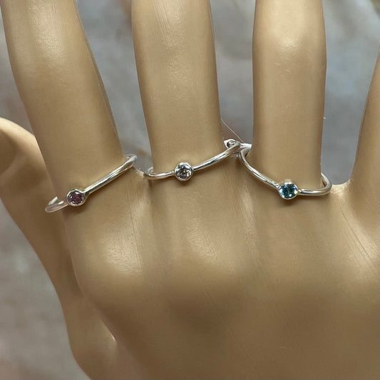 Brightest Star Collection | Sterling Silver Rings | Cubic Zircona