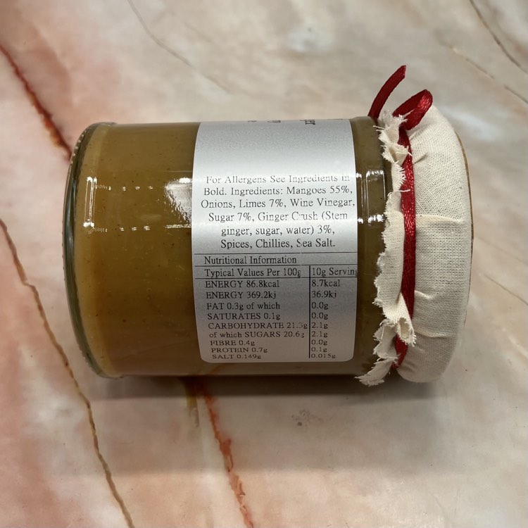 Award Winning Mango Chutney with Lime & Ginger