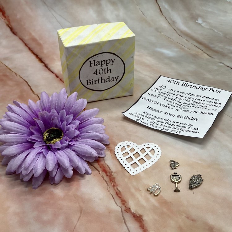 40th Birthday | Unique Gift Box