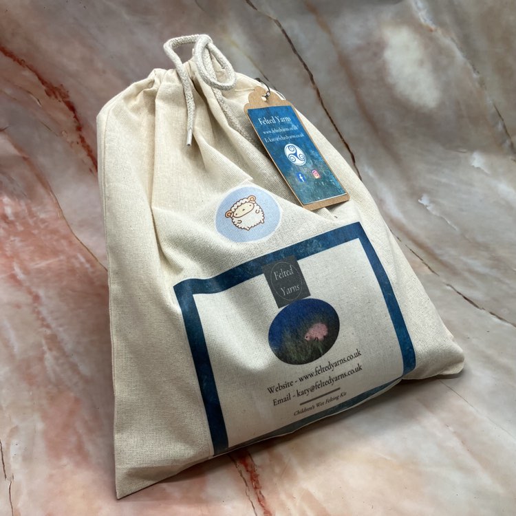 Childrens DIY Wet Felting Kit "Little Lost Sheep"