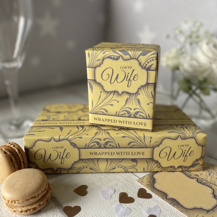Wife | Gift Wrap | 500mm x 700mm sheet | Matching Tag