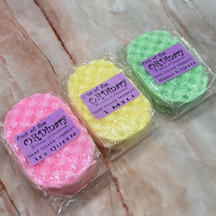 Womens Soap Filled Sponges | Choose Your Fragrance!
