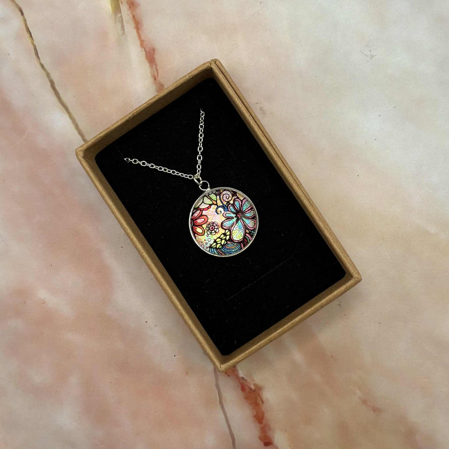 Pendant Necklaces | Glass Cabochon | Various Designs