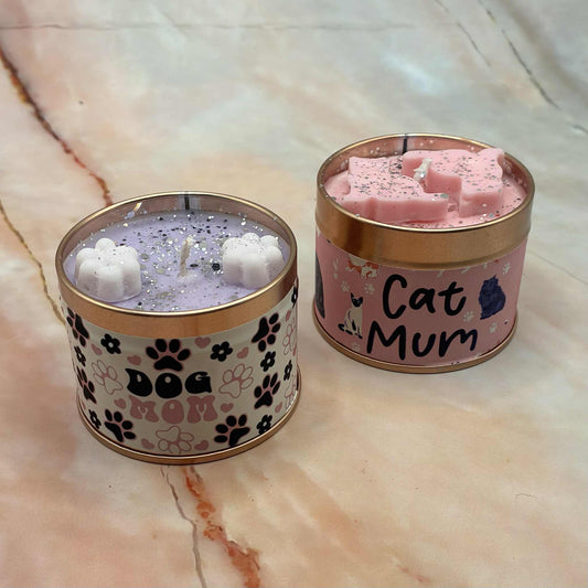 Dog & Cat Mum Candles | Candy Heart Scent