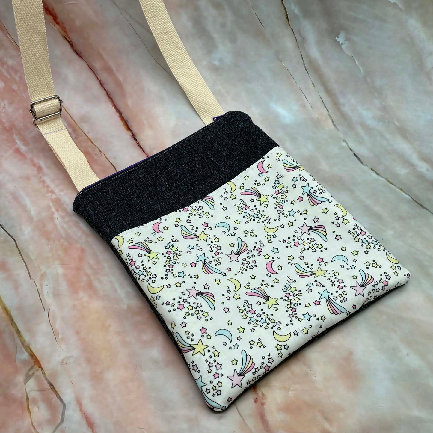 Handmade Shoulder Bags | Denim Look & Cotton | Choose Your Colour!