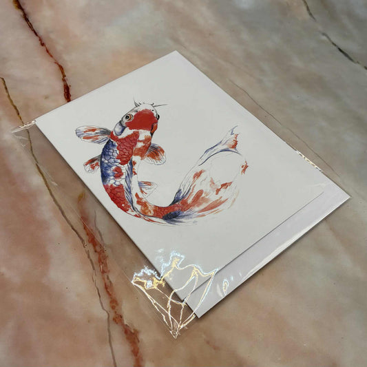 Koi Carp Blank Greetings Cards & Prints | 2 Designs