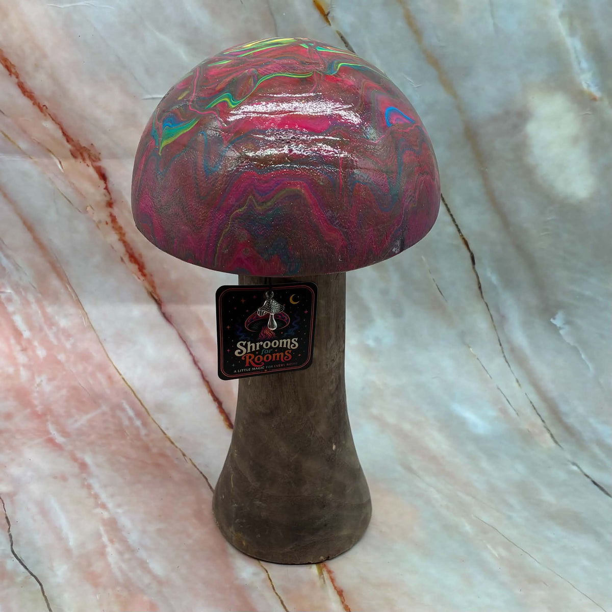 MonsterShroom | Freestanding Mushroom Decoration | Wood & Acrylic Paint