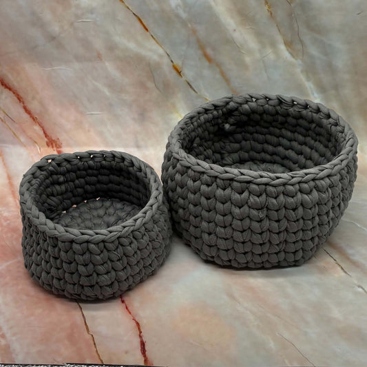 Handmade Storage Baskets | Crochet