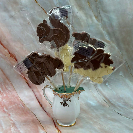 Belgian Chocolate Lollies | Milk or White Chocolate