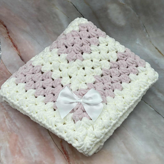 Handmade Baby Pram Blankets | Chuncky Chenille | Various Colours