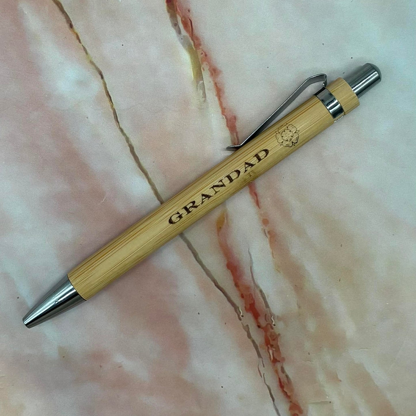 Dad | Daddy | Grandad Refillable Bamboo Pens