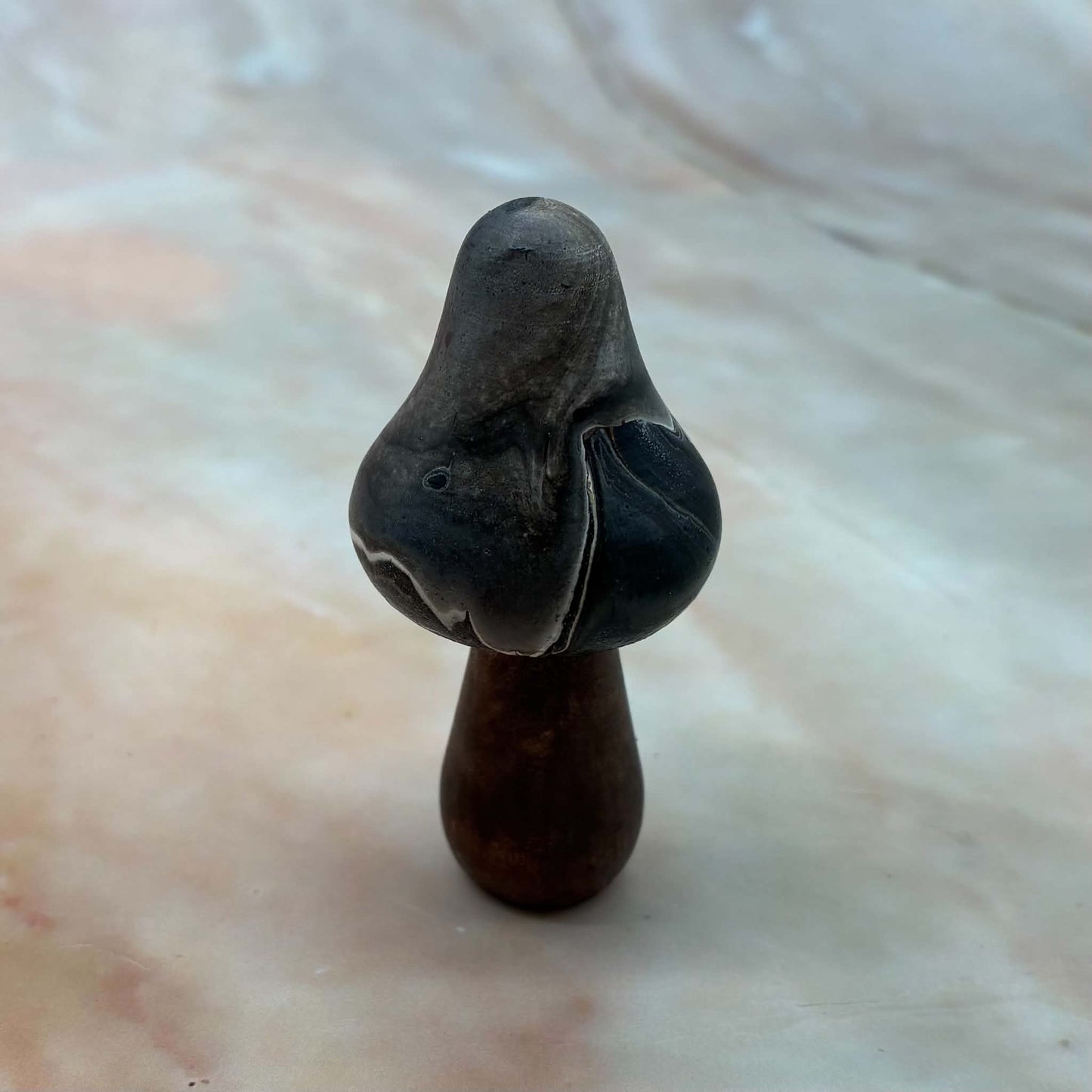 EarthShroom |  Freestanding Mushroom Decoration | Wood & Acrylic Paint