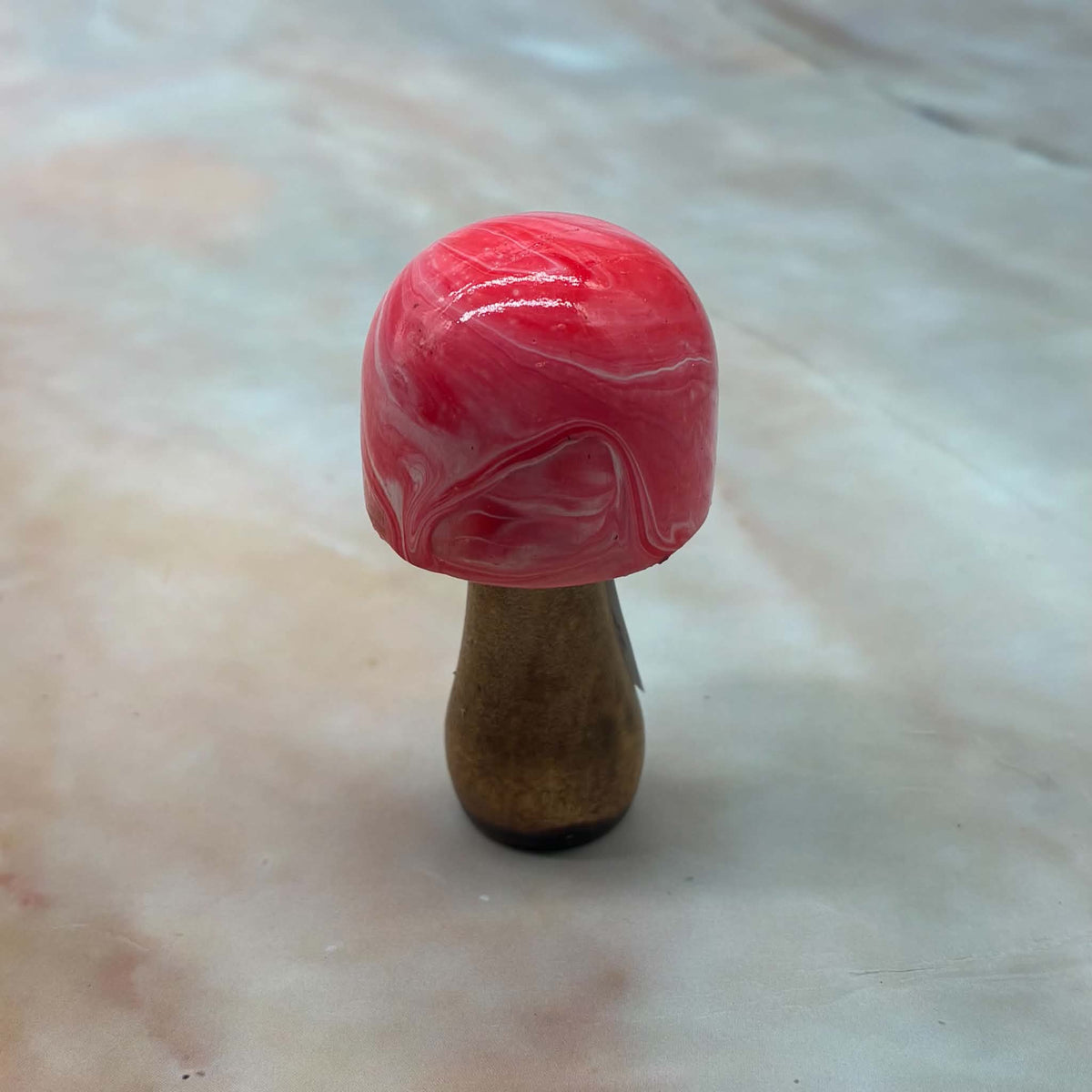 EarthShroom |  Freestanding Mushroom Decoration | Wood & Acrylic Paint