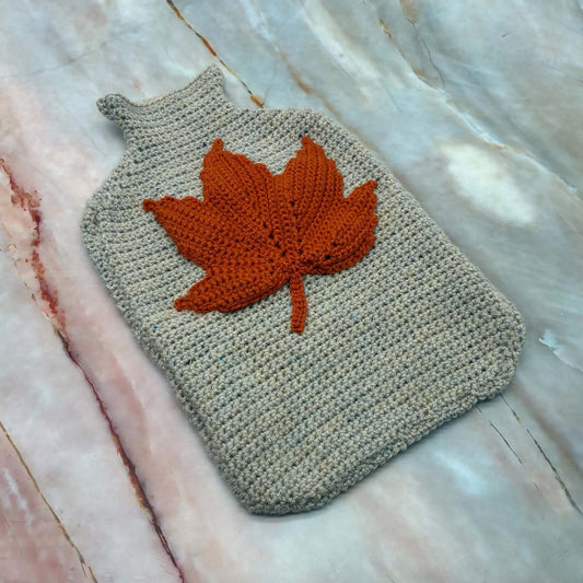 Handmade Autumn Hot Water Bottle Cover | Crochet