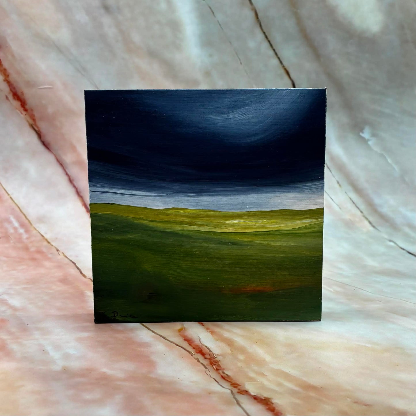 Fountains Fell | Original Painting | Acrylic on Wood | 5 x 5 inch