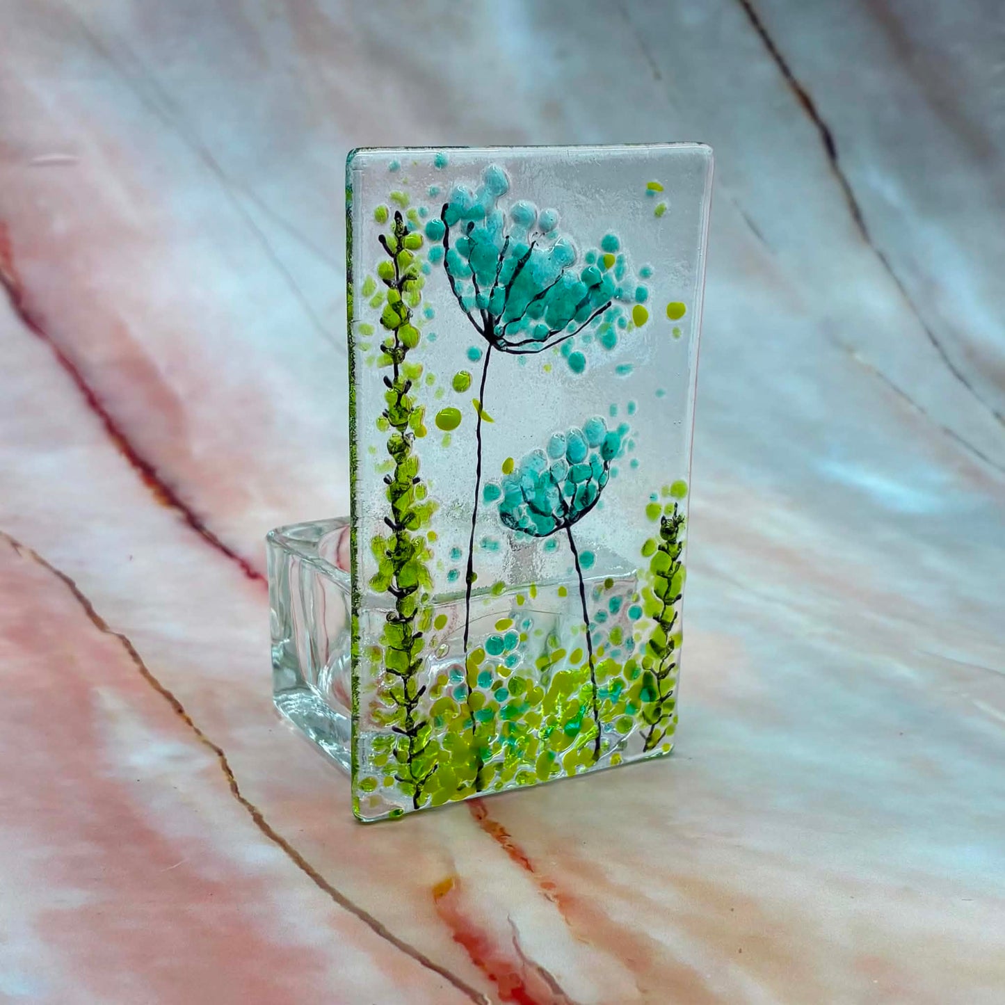 Flower Tealight Holders | Fused Glass | Various Designs