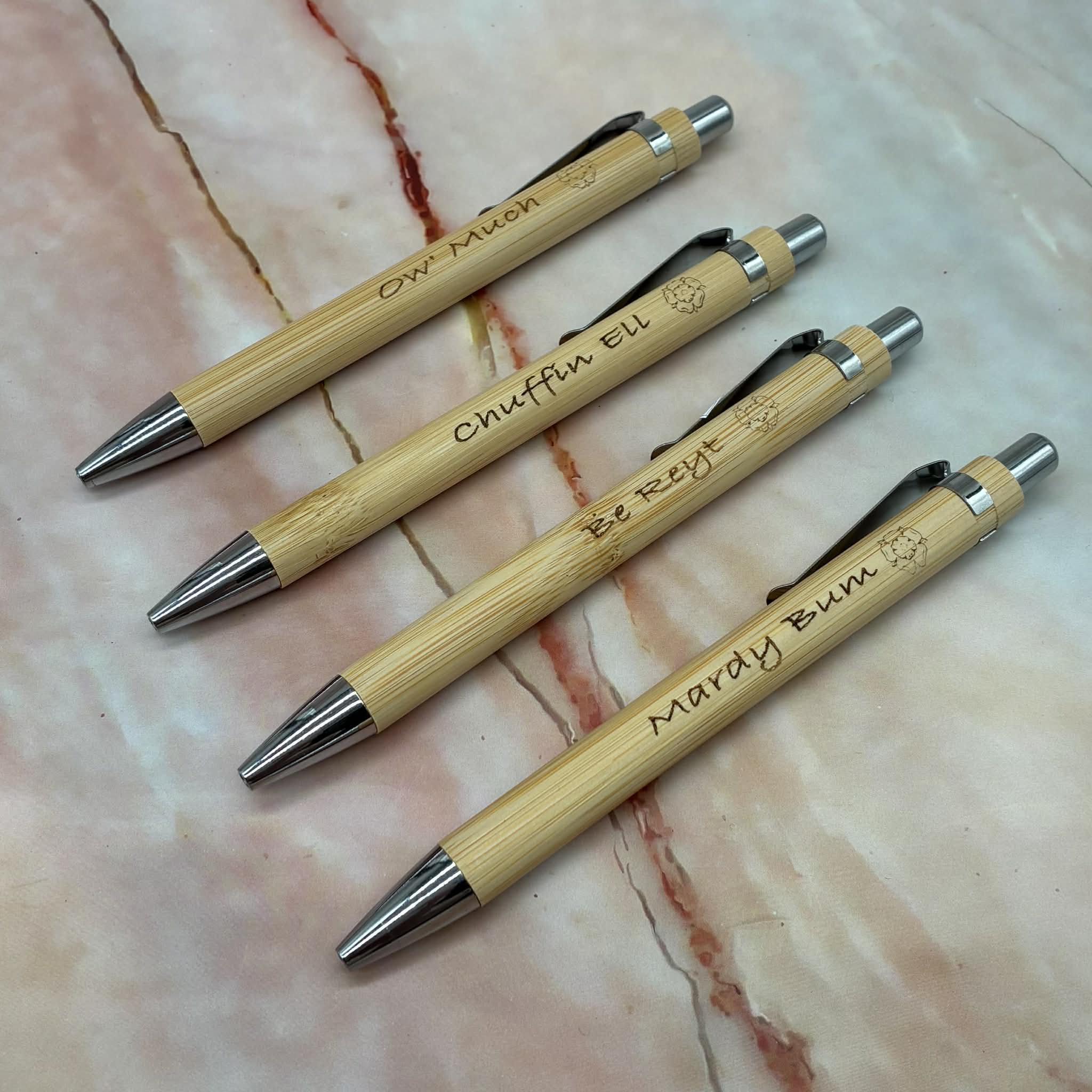 Yorkshire Saying Pens | Bamboo | Refillable – Out of the Ordinary