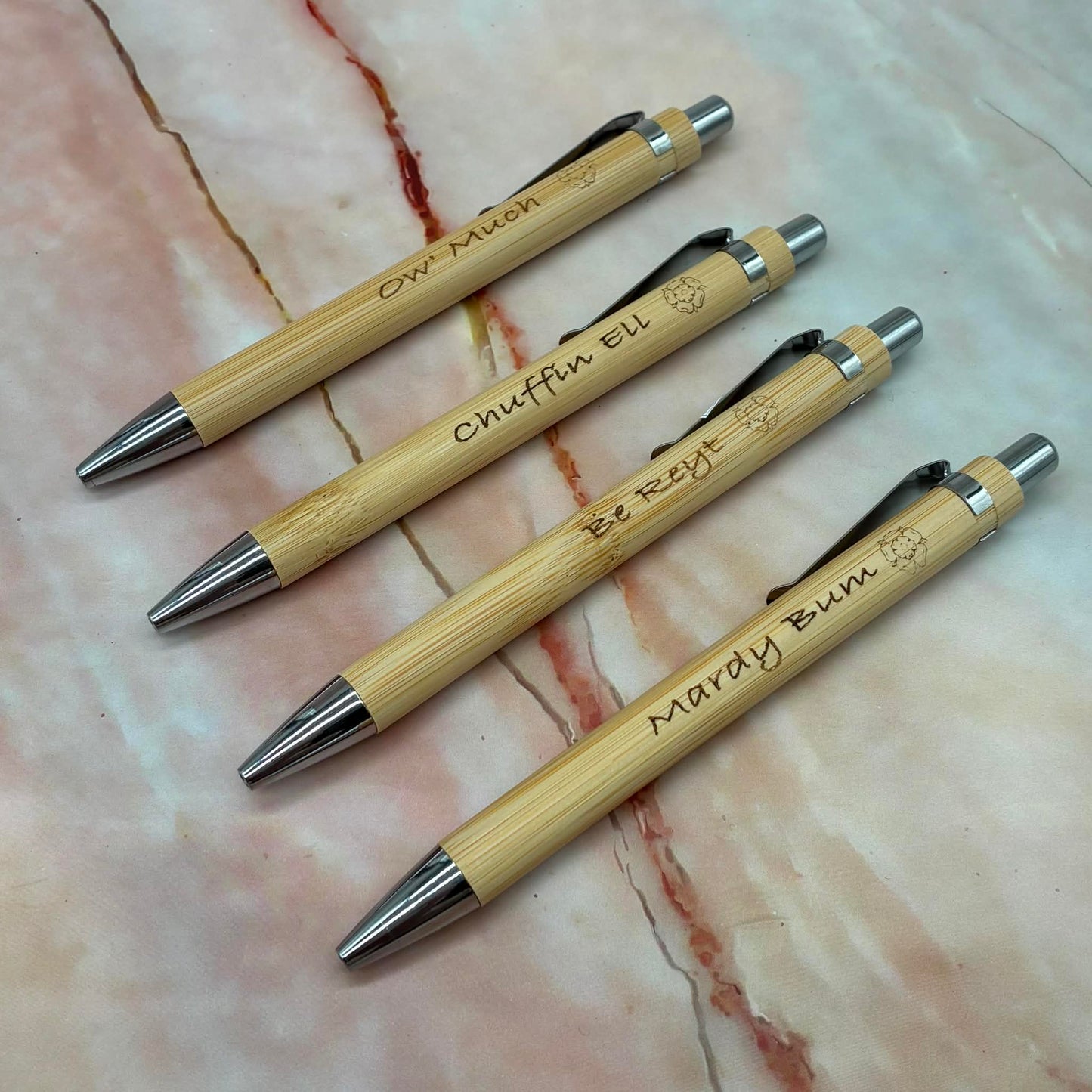 Yorkshire Saying Pens | Bamboo | Refillable