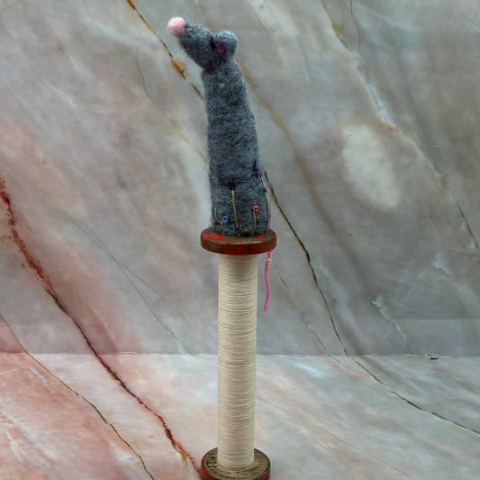 Needle Felted Mouse | Handmade Freestanding Decoration