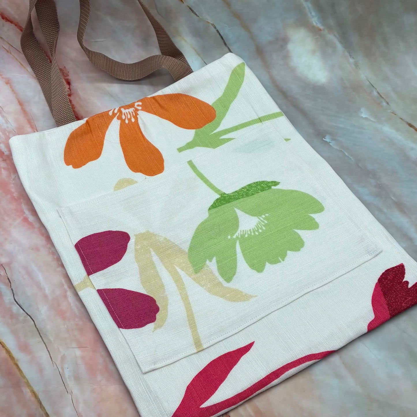Handmade Tote Bags | Cotton | External Pocket