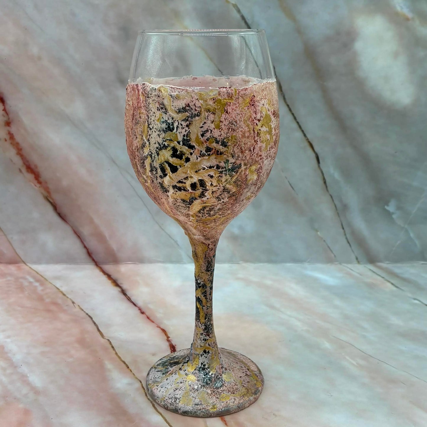 Hand Painted Wine Glasses | Various Colours