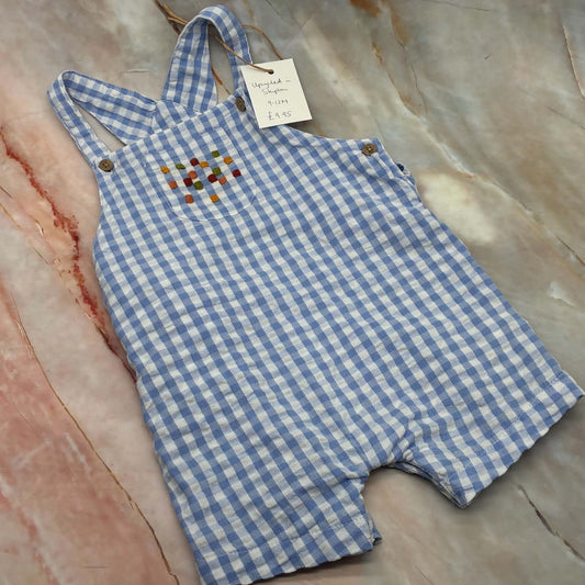 Upcycled Dungarees |  Hand Embroidery