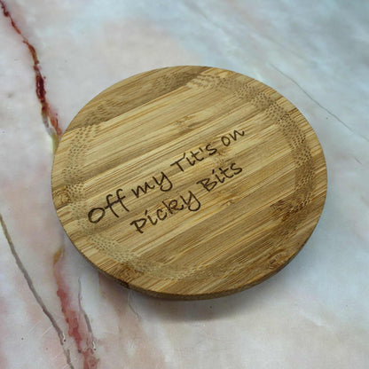 Wooden Charcuterie Wine Topper | Laser Etched | 3 Designs