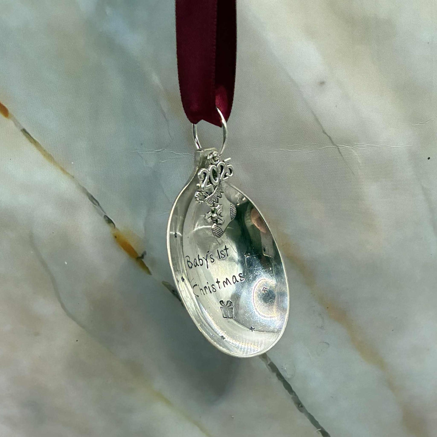 Baby's 1st Christmas Vintage Spoon Baubles | Various Designs