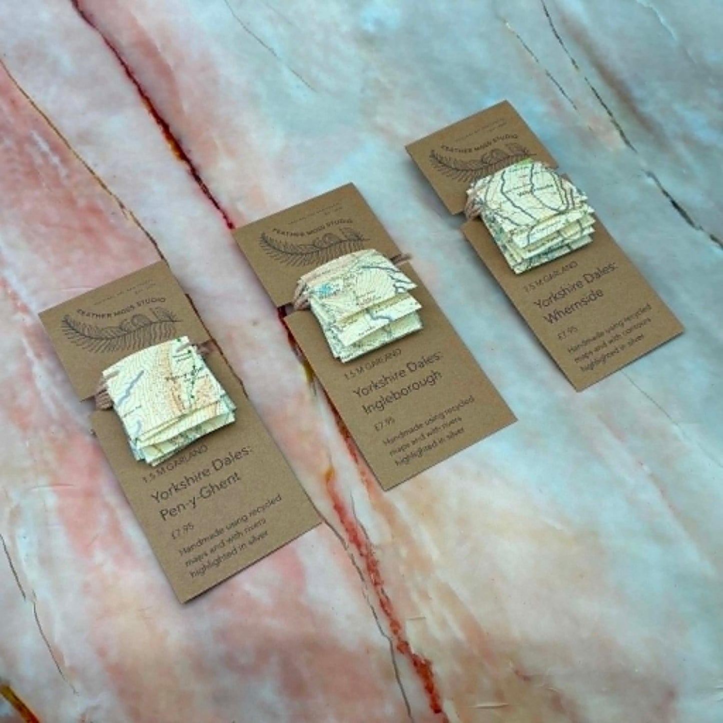 Recycled Yorkshire Map Garlands | 1.5m | Various Locations