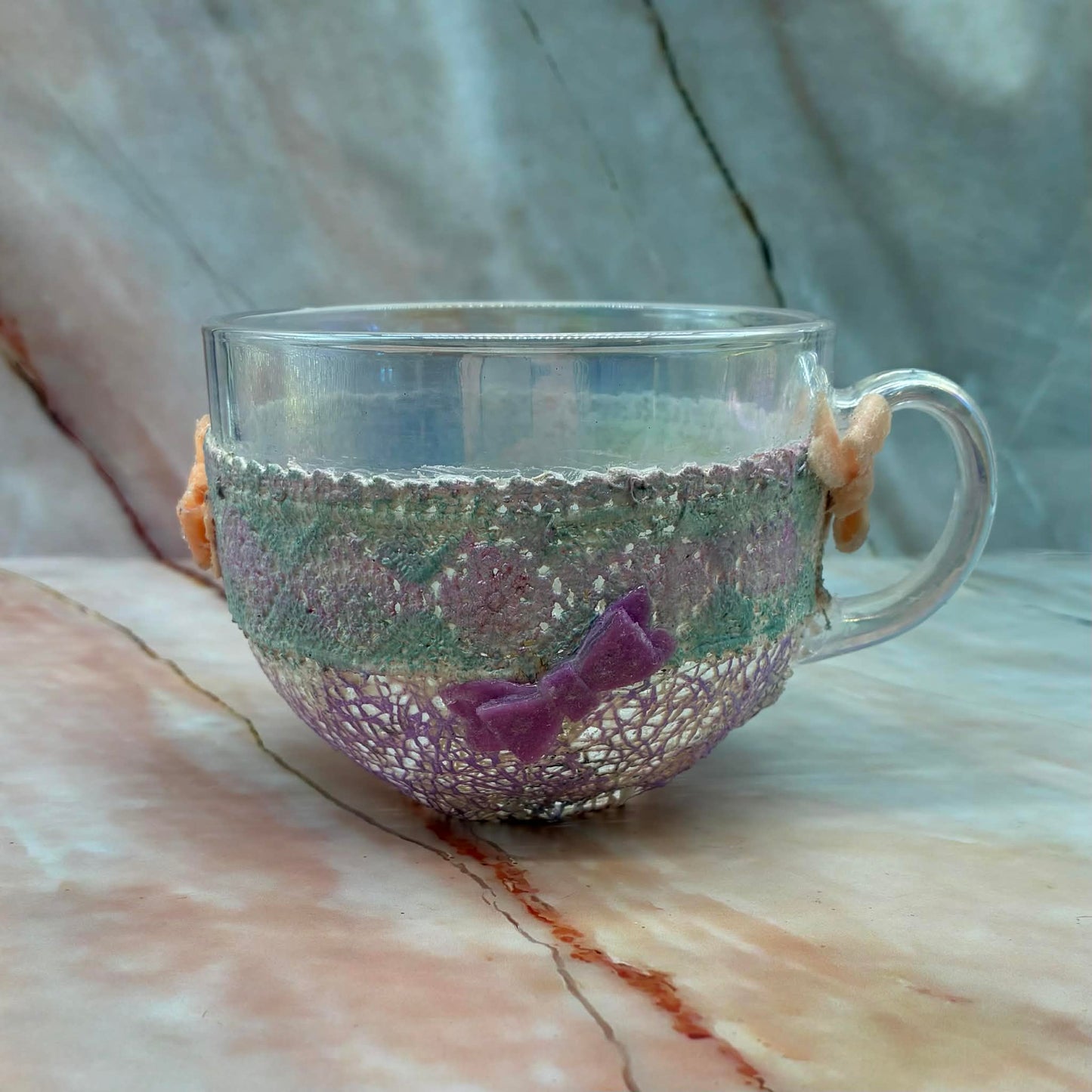 Hand Painted Glass Tea Cups | Various Styles