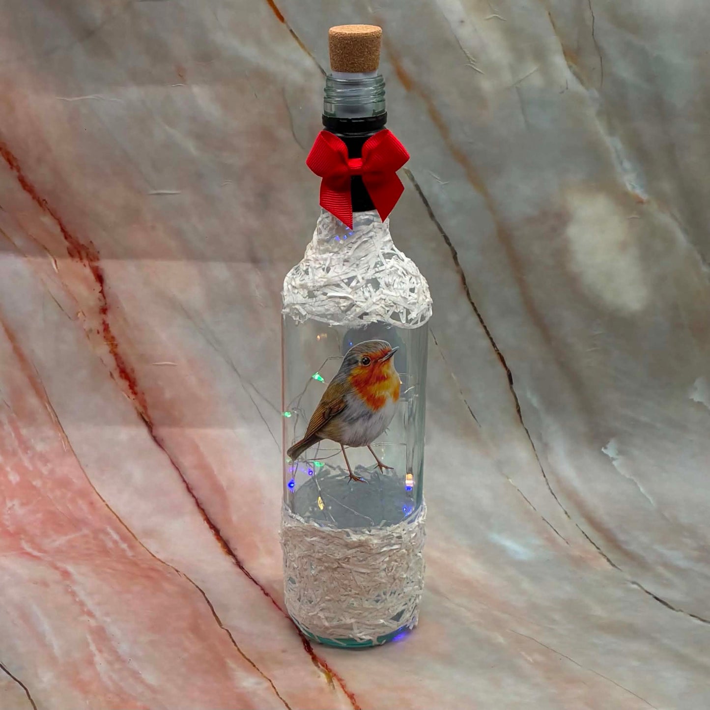 Light Up Bottles | Decoupage | Rechargeable | Various Designs