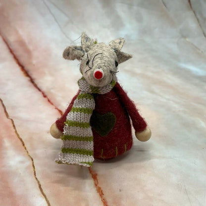 Fabric Mice Christmas Decorations | 6 Designs