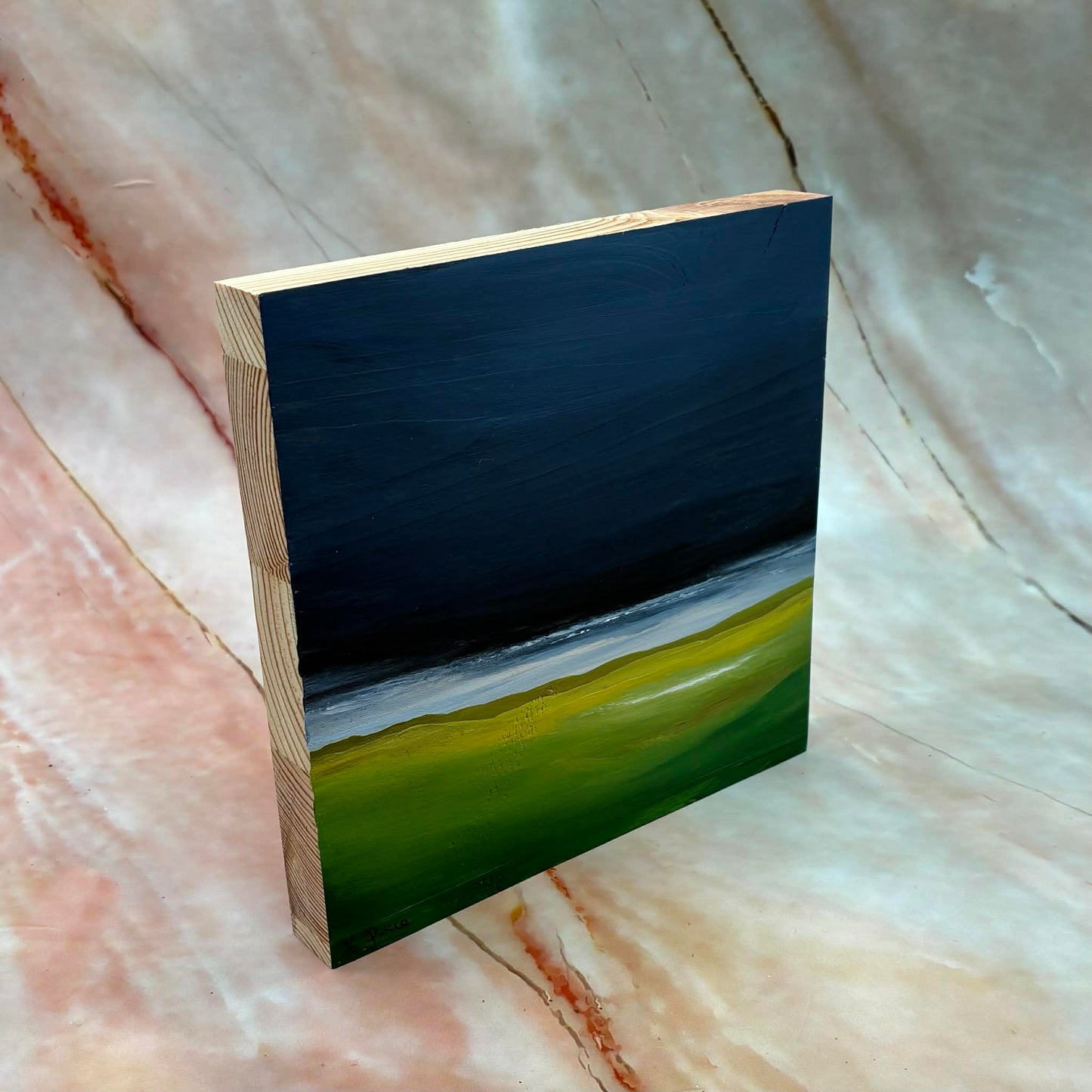 Swaledale | Original Painting | Acrylic on Wood | 6 x 6 inch