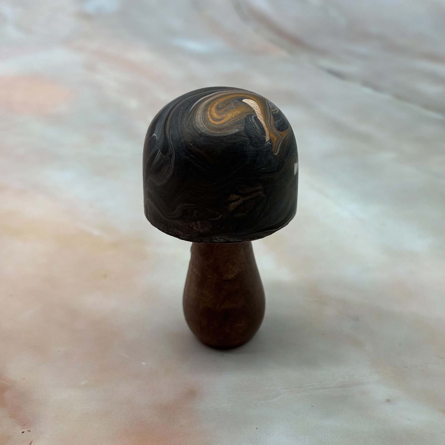 EarthShroom |  Freestanding Mushroom Decoration | Wood & Acrylic Paint