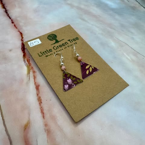 Upcycled Vintage Tin Jewellery | Earrings & Necklaces | Various Designs